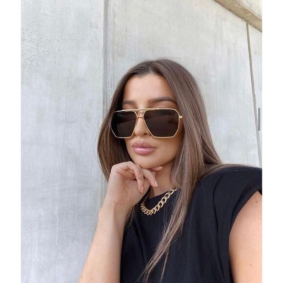 NEW Bottega Veneta Sunglasses BV1012S 003 Gold Brown Unisex Authentic main image 11